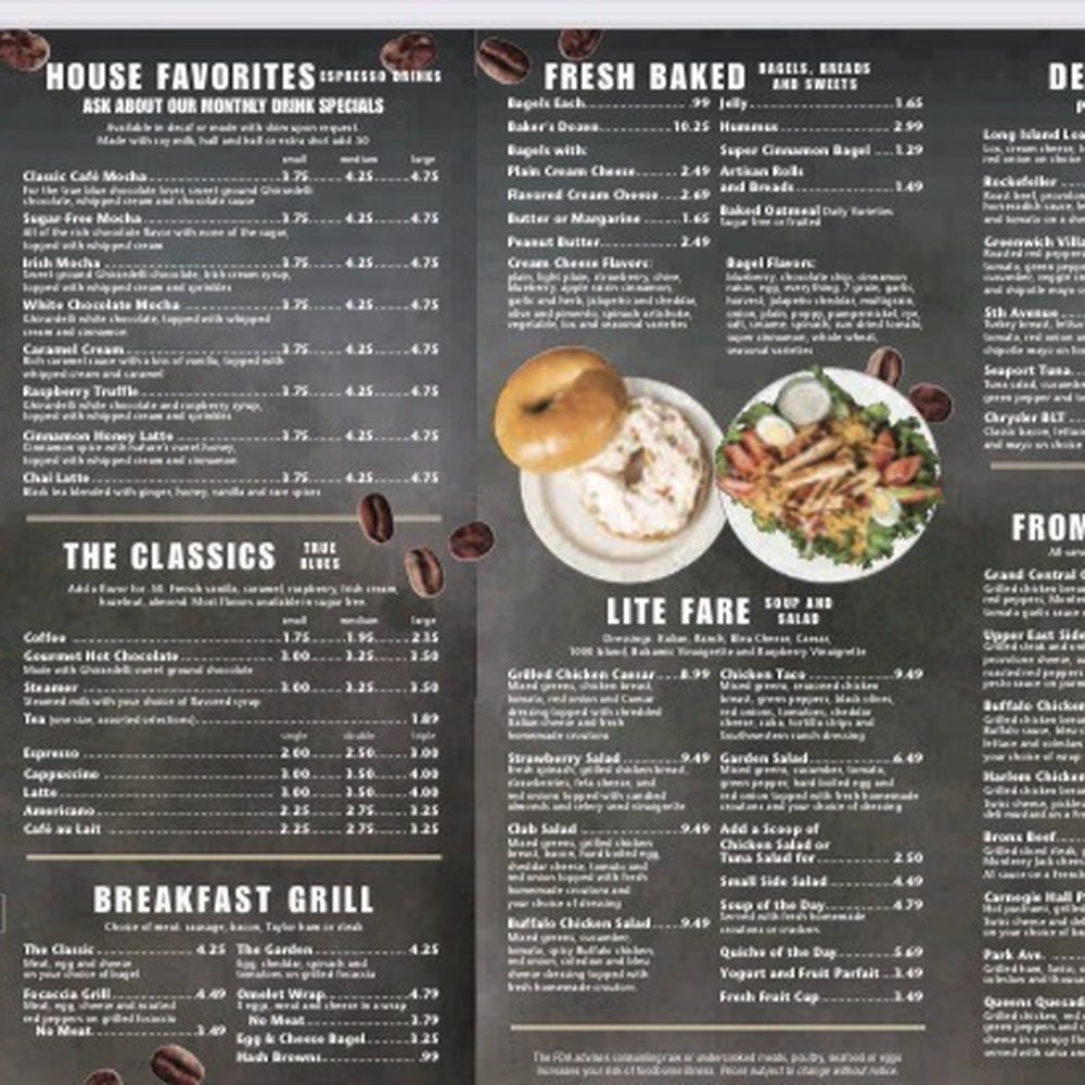 Grand Central Bagel Cafe - Menu - Bagels Near Me - Lancaster, Pennsylvania