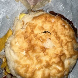 McDonald's - I put it on the top but it was stuck in a piece of bacon