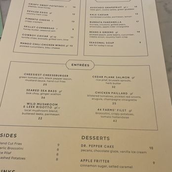 Hotel 1928 - Menu 11/20/23 - Hotels Near Me - Waco, Texas
