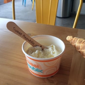 Sweet Republic - Honey Lavender!! Plus waffle cone! SO yum. - Ice Cream & Frozen Yogurt Near Me - Phoenix, Arizona