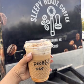 Sleepy Headz Coffee - Seasonal pumpkin cream latte with oat milk - Coffee & Tea Near Me - Greensboro, North Carolina Sleepy Headz Coffee - Seasonal pumpkin cream latte with oat milk - Coffee & Tea Near Me - Greensboro, North Carolina
