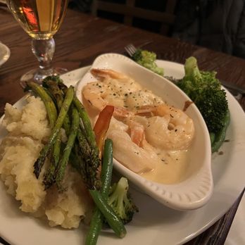 Jack Dolans Irish Pub - Dublin Lawyer- Shrimp, Mashed Potato, Aspargus - Irish Pub Near Me - Smithtown, New York