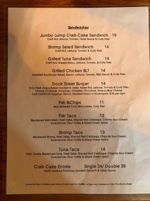 Menu photo 4 Dock Street Bar & Grill Annapolis, MD Menu photo 4 Dock Street Bar & Grill Annapolis, MD