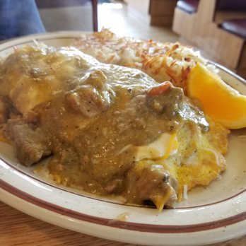 Terry's Cafe - Chile Verde omelet. Fantastic - Mexican Near Me - Stanton, California
