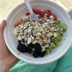 Rincon Beach Cafe - Açaí bowl (sub almonds for granola, no honey)