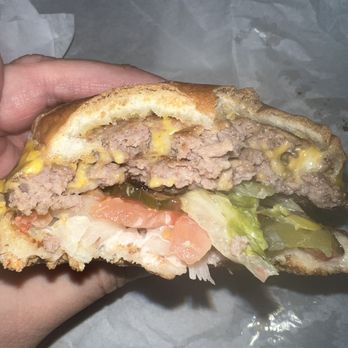 Bill's Hamburgers - Inside the double burger. - Burgers Near Me - Van Nuys, California Bill's Hamburgers - Inside the double burger. - Burgers Near Me - Van Nuys, California