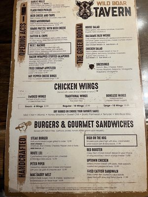 Menu photo 2 Wild Boar Tavern Knoxville, TN