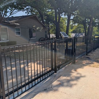 Fence Works DFW - Changed from swing to slider gate - custom built by Doug onsite. Excellent choice - Fences & Gates Near Me Fence Works DFW - Changed from swing to slider gate - custom built by Doug onsite. Excellent choice - Fences & Gates Near Me