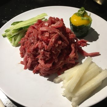 Obaltan - Raw beef plate went really well with seafood BBQ - Korean Near Me - Fort Lee, New Jersey Obaltan - Raw beef plate went really well with seafood BBQ - Korean Near Me - Fort Lee, New Jersey