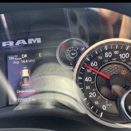 Tire system shows "unavailable."