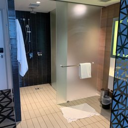 Shower and toilet