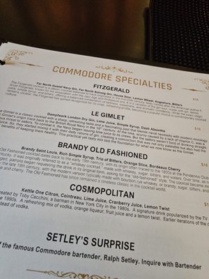 Menu photo 1 The Commodore Bar & Restaurant Saint Paul, MN