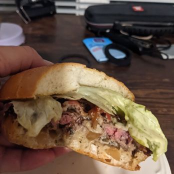 PDX Sliders - Raw one they gave me - Burgers Near Me - Portland, Oregon