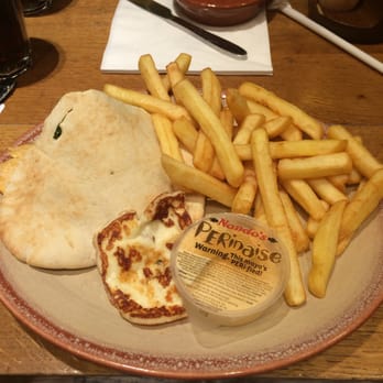 Nando's - Chicken pitta, fries, halloumi and perinaise! All simply delicious! - Fast Food Near Me - Ealing, XGL