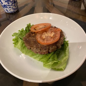 Veg Kitchen + Bar - Bun free Impossible Burger (minus the amazing cheddar sauce) - Vegan Near Me - Sacramento, California Veg Kitchen + Bar - Bun free Impossible Burger (minus the amazing cheddar sauce) - Vegan Near Me - Sacramento, California