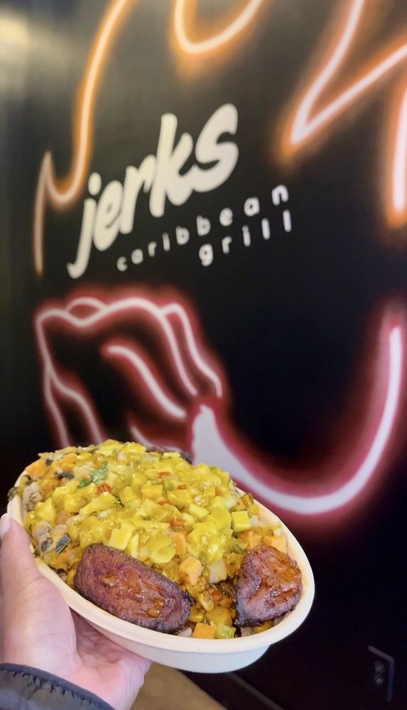 Food from Jerks Caribbean Grill