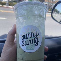 Strawberry Matcha (after it was mixed and half gone)