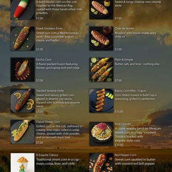 The chubby corn - Our menu - Food Trucks Near Me - Los Angeles, California The chubby corn - Our menu - Food Trucks Near Me - Los Angeles, California