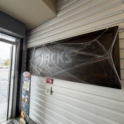 Jack's Surfboards - Halloween signage
