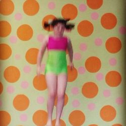 Heidi's Musical Gymnastics - Sadie on the trampoline.