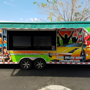 Level Up Curbside Gaming - Outside consoles of Level Up - Game Truck Rental Near Me