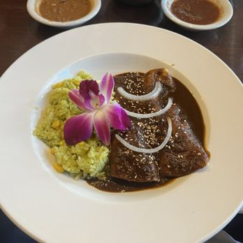 Chili Verde - My favorite chicken Enchiladas De Mole - Mexican Near Me - Denver, Colorado
