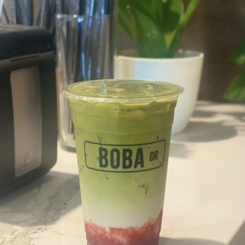Boba Drive - Strawberry Matcha Latte - Bubble Tea Near Me - Sunnyvale, California Boba Drive - Strawberry Matcha Latte - Bubble Tea Near Me - Sunnyvale, California