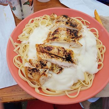 Boondocks Restaurant - Chicken Alfredo, since I'm allergic to seafood. Not bad at all! - Seafood Near Me - Port Orange, Florida Boondocks Restaurant - Chicken Alfredo, since I'm allergic to seafood. Not bad at all! - Seafood Near Me - Port Orange, Florida