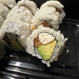 Bagel roll Barely any salmon Mostly just cream cheese Bagel roll Barely any salmon Mostly just cream cheese