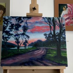 Alten Art Academy - Catalina Isthmus is my current subject. I love that there are artists of all levels in these classes.