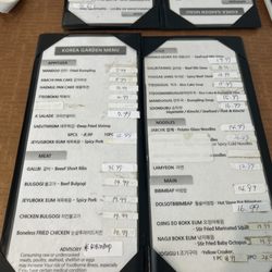 Korea Garden Restaurant - Menu October 2026