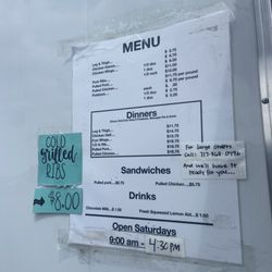 Amish chicken - Menu