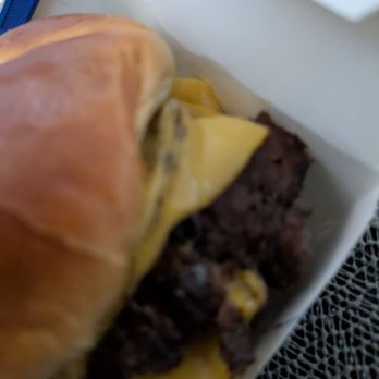 Culver's - American cheese when it should have been jalapeno cheese. This is proof that the burger has been docked for a while. - Fast Food Near Me - Orland Park, Illinois