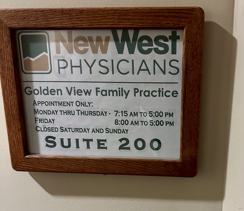 NEW WEST PHYSICIANS GOLDEN VIEW FAMILY MEDICINE Updated September