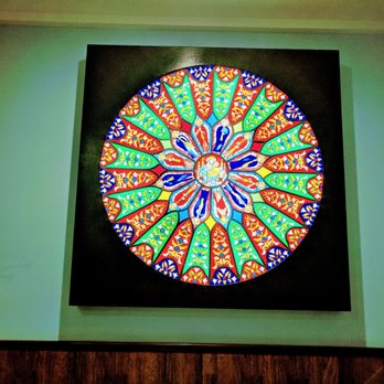 Las Vidrieras - The back dining room has a replica of the window from the Catedral - Spanish Near Me - León, LE