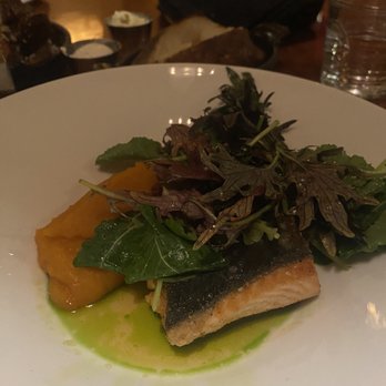 The Lounge at Final Cut - Salmon with sweet potato purée - Seafood Near Me - Columbus, Ohio The Lounge at Final Cut - Salmon with sweet potato purée - Seafood Near Me - Columbus, Ohio