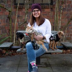 Madrona Chiropractic Studio - Dr. Vivian Ledesma with her furry assistants.