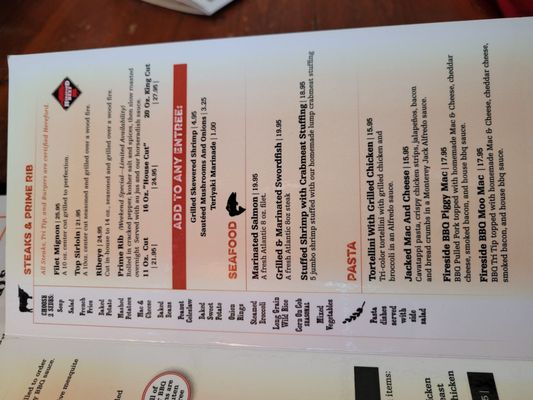 Menu photo 1 Fireside BBQ & Grill Salt Point, NY