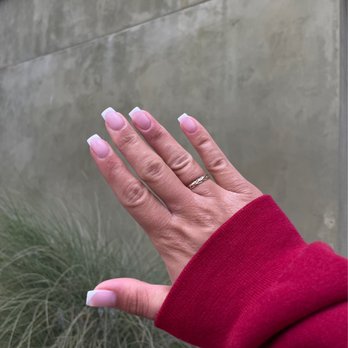 Fam Nail Spa - Dip French tip! Natural nails for the win! Would you believe that I came in with two busted bails?? - Waxing Near Me - Oakland, California Fam Nail Spa - Dip French tip! Natural nails for the win! Would you believe that I came in with two busted bails?? - Waxing Near Me - Oakland, California