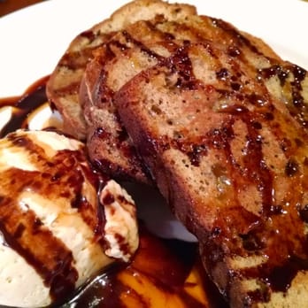 Lena's Cafe & Confections - Banana Bread French Toast (topped w/ vanilla mousse, chocolate syrup, caramel sauce. $13) - 3.5 stars (Sat. brunch 2014-10-25) - Breakfast & Brunch Near Me - Branford, Connecticut Lena's Cafe & Confections - Banana Bread French Toast (topped w/ vanilla mousse, chocolate syrup, caramel sauce. $13) - 3.5 stars (Sat. brunch 2014-10-25) - Breakfast & Brunch Near Me - Branford, Connecticut