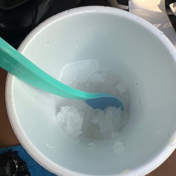Bahama Buck's - Cypress, Meadows Drive - The picture shown is after they added the flavor back into my cup. - Shaved Ice Near Me - Cypress, Texas