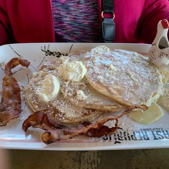 Breakfast Republic - Lemon pancakes with bacon - Breakfast & Brunch Near Me - San Diego, California Breakfast Republic - Lemon pancakes with bacon - Breakfast & Brunch Near Me - San Diego, California