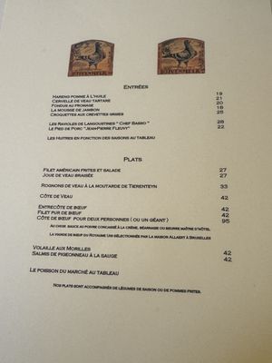 Menu photo 1 Le Pigeon Noir Uccle, BRU