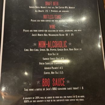 Jack's BBQ - South Lake Union - Menu - Barbeque Near Me - Seattle, Washington Jack's BBQ - South Lake Union - Menu - Barbeque Near Me - Seattle, Washington