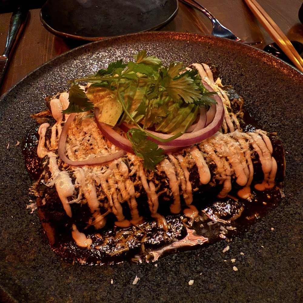 Black Sesame Chicken Enchiladas Black Sesame Chicken Enchiladas