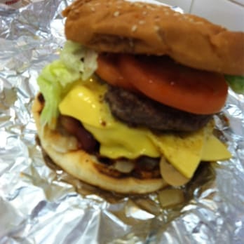 Five Guys - A loaded burger. - Burgers Near Me - Hicksville, New York Five Guys - A loaded burger. - Burgers Near Me - Hicksville, New York