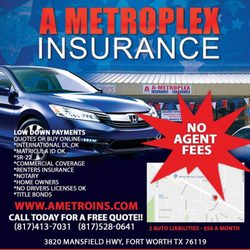 A Metroplex Insurance - Low Cost Auto Insurance