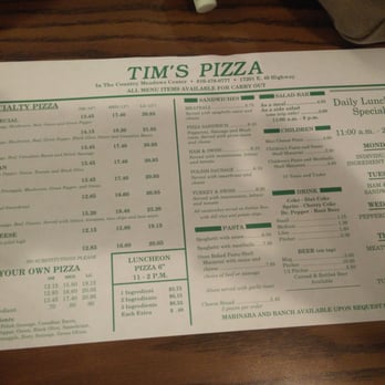 Tim's Pizza - Menu - Pizza Near Me - Independence, Missouri Tim's Pizza - Menu - Pizza Near Me - Independence, Missouri