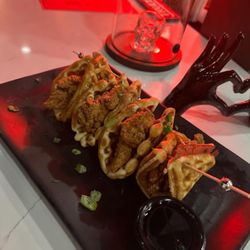 Chicken and waffles
