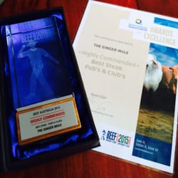 The Ginger Mule - Our $10 steak wins a trophy at Beef Australia 2015!!
